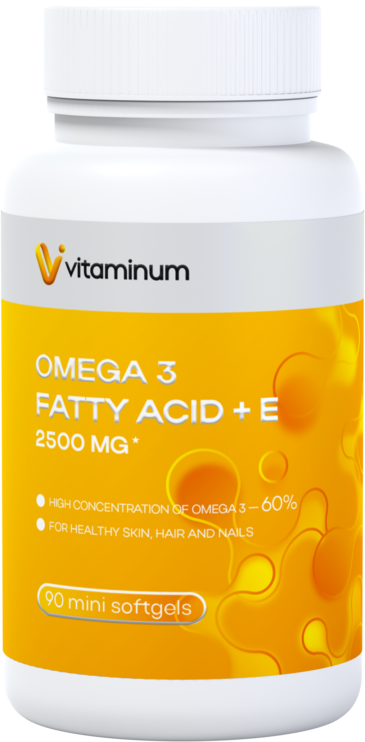  Vitaminum ОМЕГА 3 60% + витамин Е (2500 MG*) 90 капсул 700 мг  в Армянске