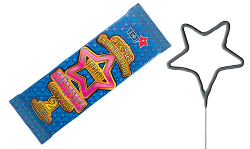  Бенгальские свечи фигурные 2 шт "Звездочка"  в Армянске